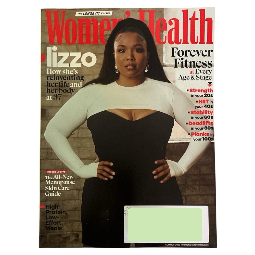 Womens Health Magazine Summer 2025 Lizzo Reinventing Life Body Forever Fitness